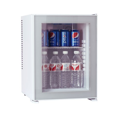 MINIBAR FOR HOTEL WITH GLASS 35LT WHITE